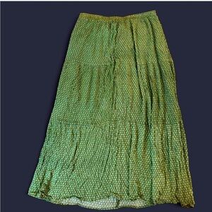 NWOT Green Cottagecore Maxi Skirt
